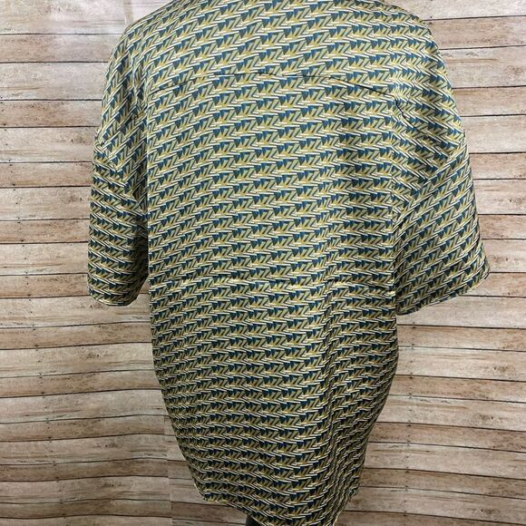 House of Harlow 1960 Short Sleeve Button Down Blouse sz LG - Picture 3 of 8